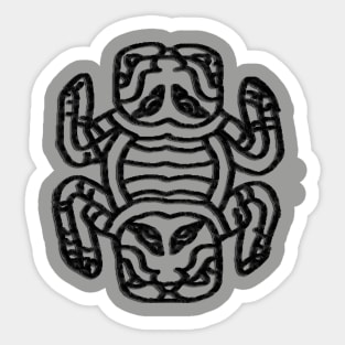 Ancient Inca monster Sticker